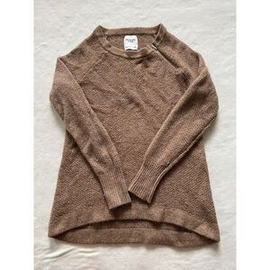 Abercrombie & Fitch Sweater‎ Women's Size Medium Zipper Brown Long sleeve